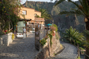 Souvenir shop and restaurant in the mountain village of Masca in the Teno Mountains, Tenerife, Canary Islands, Spain Souvenir shop and restaurant in the mountain village of Masca in the Teno Mountains, Tenerife, Canary Islands, Spain